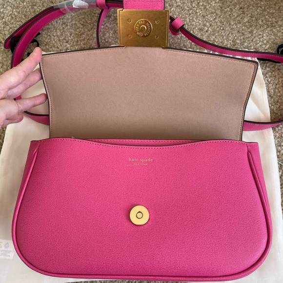 NWT Kate Spade Katy Textured Leather Medium Convertible Shoulder Bag - Picture 3 of 7